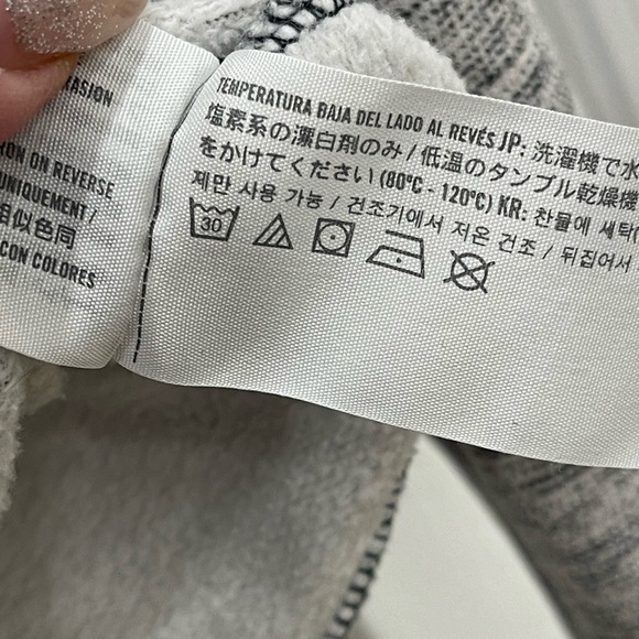 Mens Black and Grey Hollister Hoodie Sweatshirt Medium - Picture 5 of 5